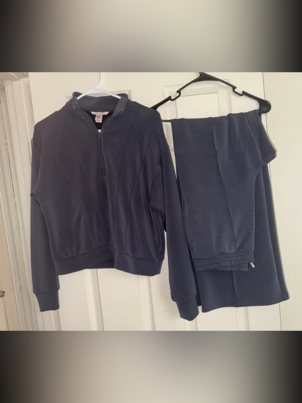 Victoria's Secret Gray Half-Zip Sweatshirt with Matching Joggers